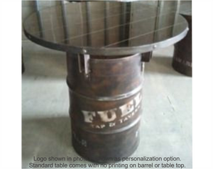 55 Gallon Drum Bar Table Industrial Evolution Furniture Co