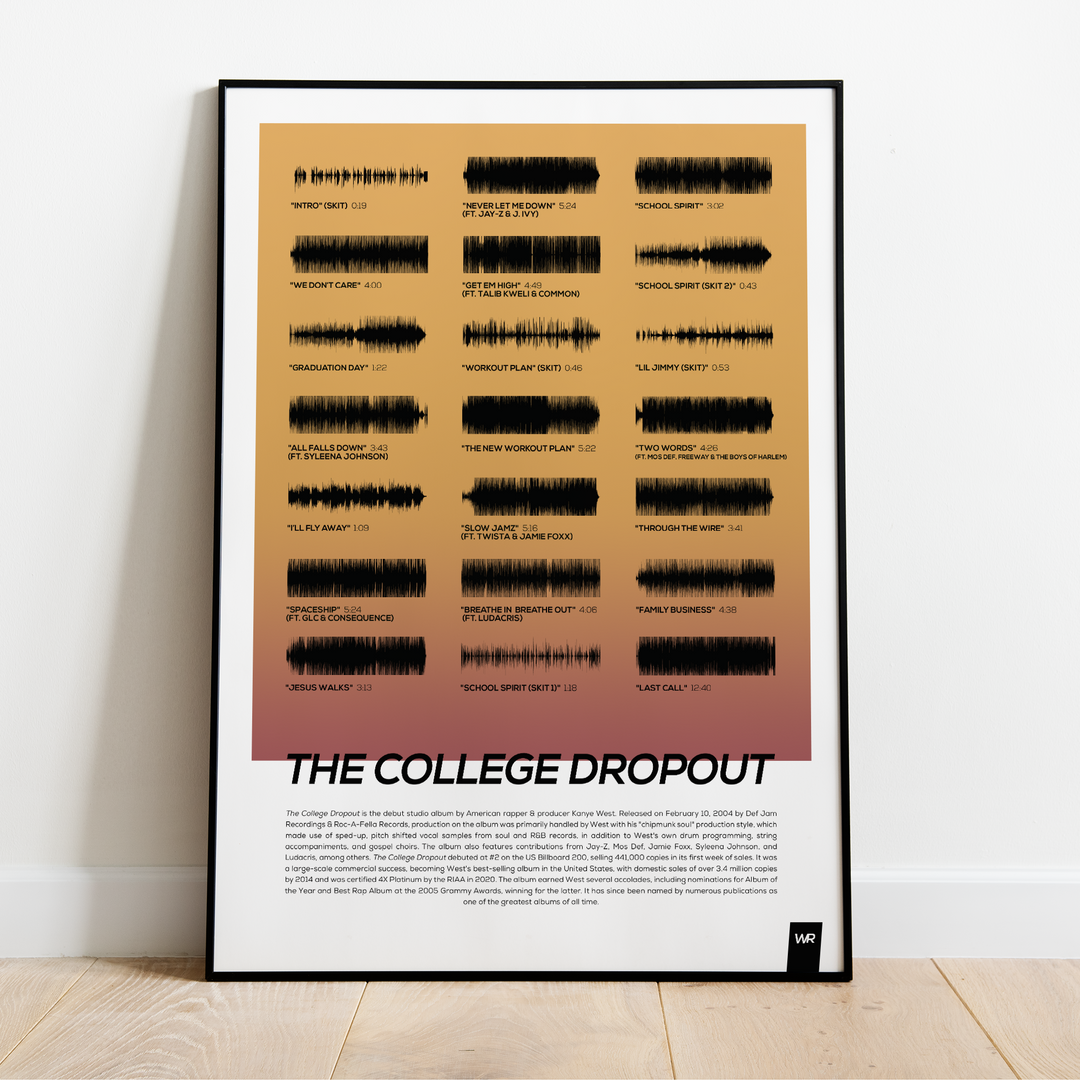 Kanye West , Graduation , Vinyl LP Record Framed and Ready to Hang, Music  Gift, Display, Wall Art -  Israel