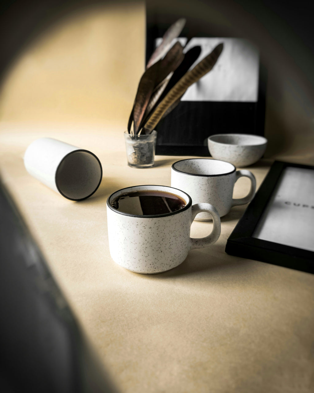 Crisp Matte Black Espresso Cup