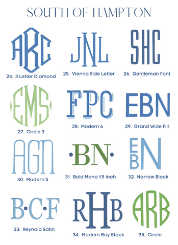 Monogram Styles