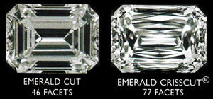 Emerald Crisscut Facets