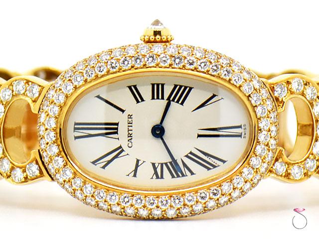 cartier diamond watch bracelet