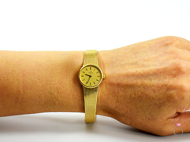 vintage omega ladies gold watch