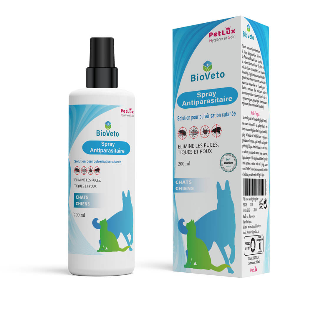 Bioveto Spray Antiparasitaire Petlux Maroc