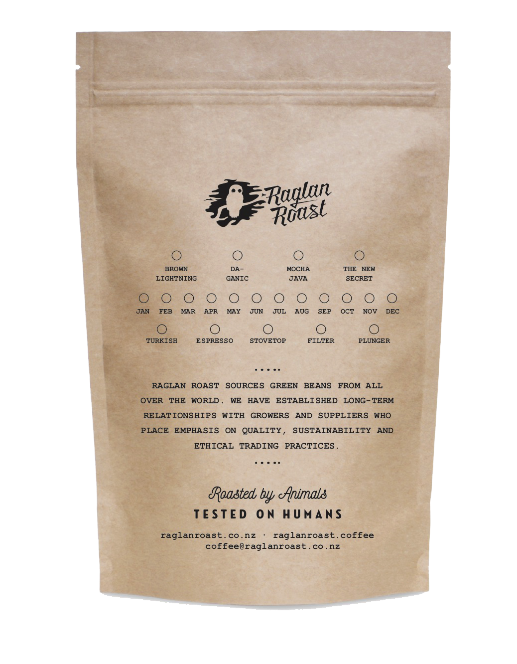 Brown Lightning – Raglan Roast