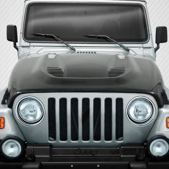 1997-2006 Jeep Wrangler DriTech Power Dome Carbon Fiber Hood – Truck2go