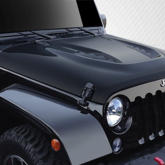 2007-2018 Jeep Wrangler Power Dome Carbon Fiber Hood – Truck2go