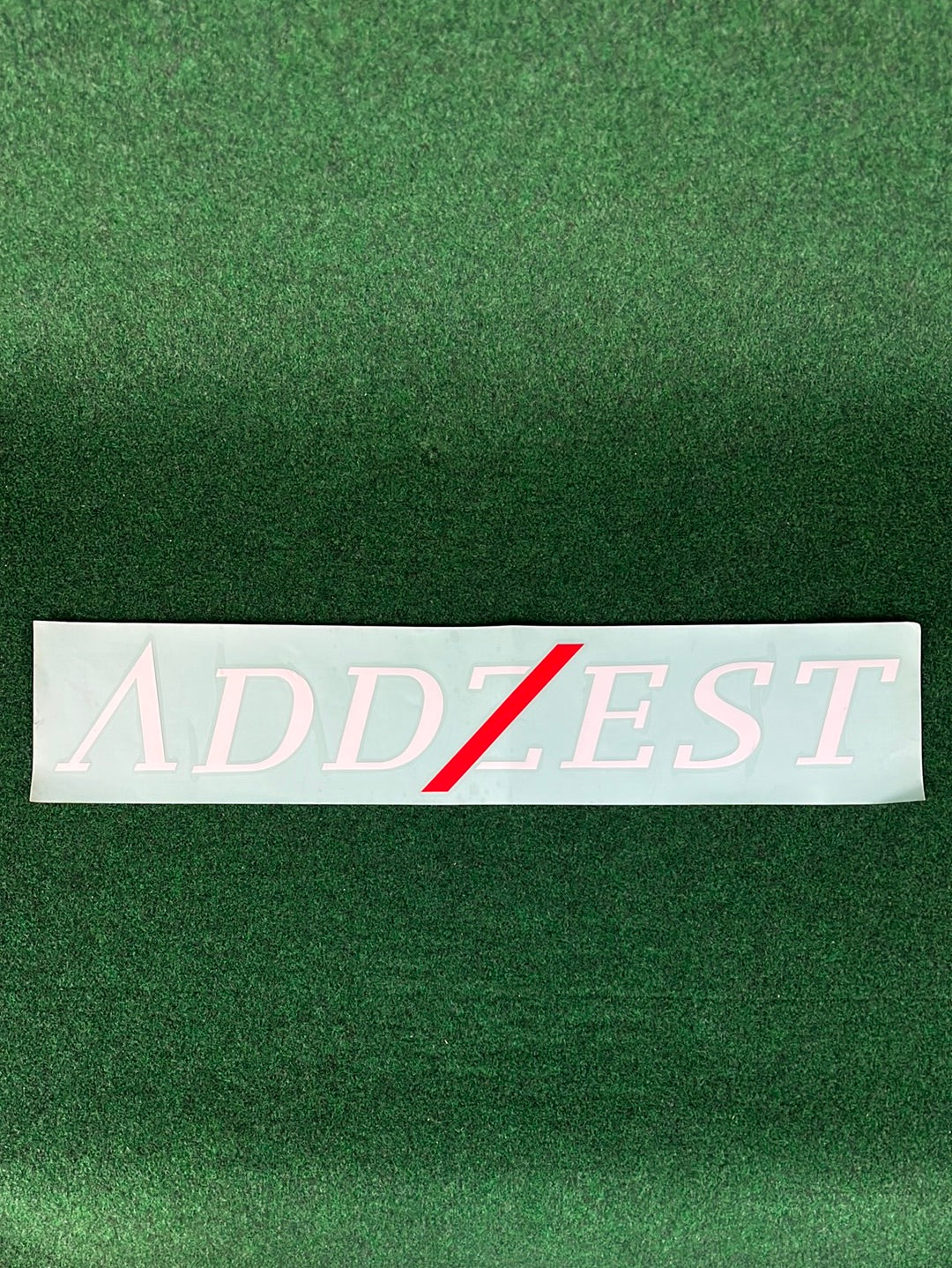 ADDZEST - Large White Letter Logo Decal