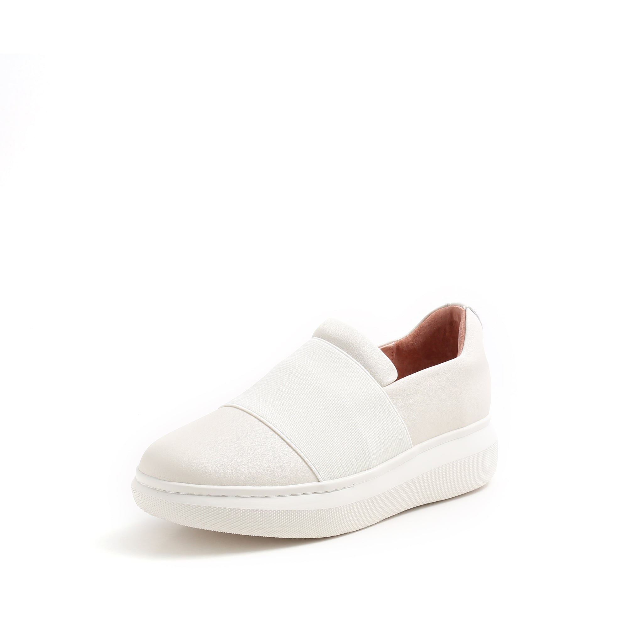 LEATHER SLIP ON SNEAKERS