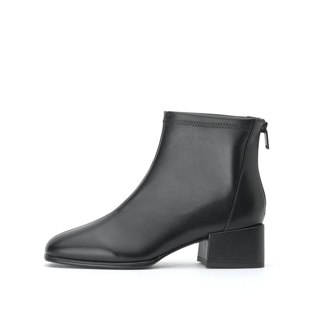 [STACCATO - Official Site] SQUARED TOE LEATHER BOOTS