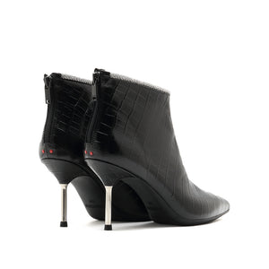 pointed toe heel ankle boots