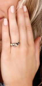 Ladies Claddagh Puzzle Ring