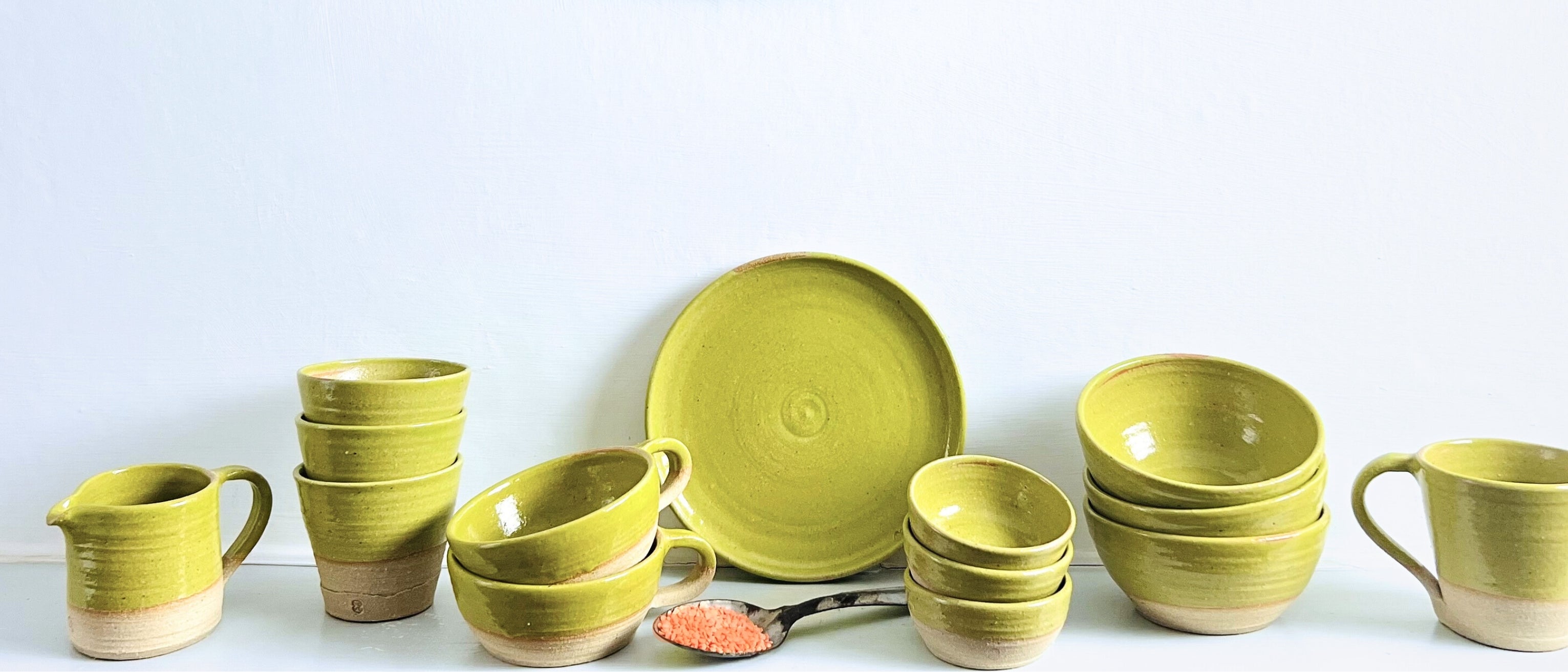 Green Stoneware Ceramics from Devon