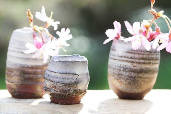 Small grey vases - Rustic Studio Pottery