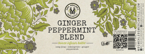Ginger Peppermint Booze Infuser Bottle from Mrs. Mekler's Mercantile
