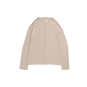 LS SEAM TOP - RAW ECRU - aligolden