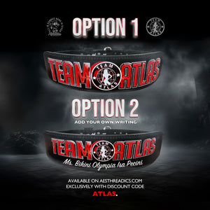 Team Atlas Weight Lifting Belt - Aesthreadics | Custom Weight Lifting Belts & Lifting Gear