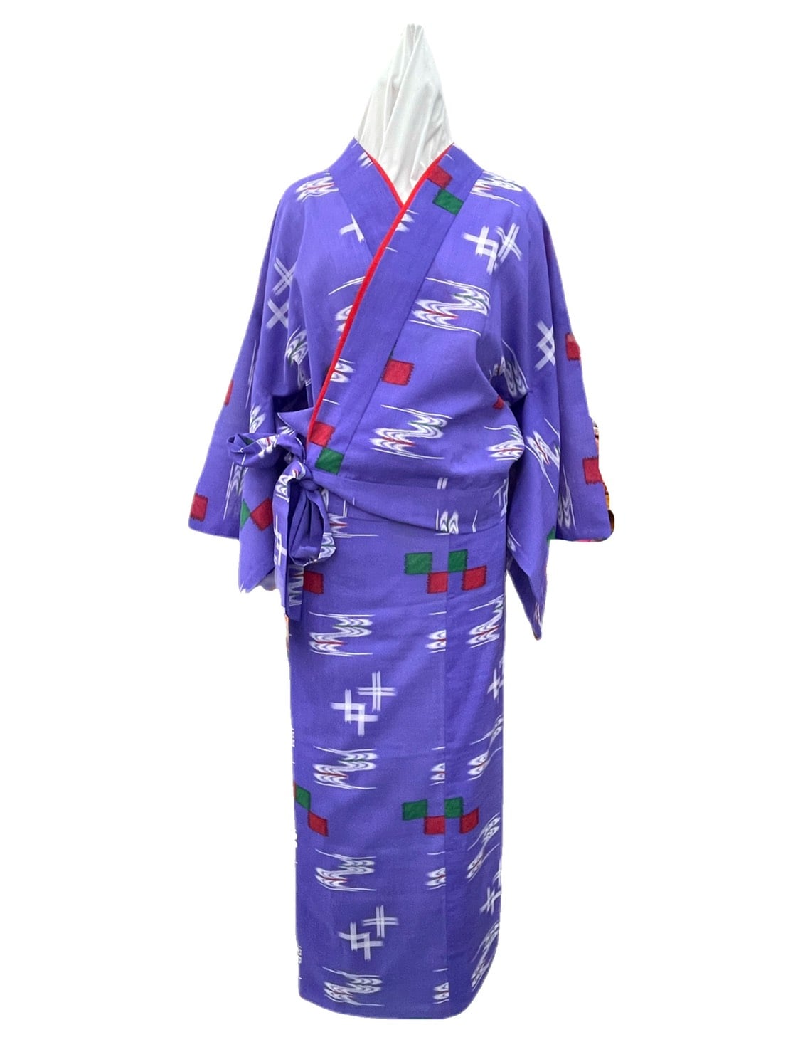 琉球舞踊 紅型 二部式着物 - 振袖