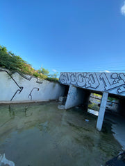 St. Thomas, Skate park in a Gully near the sea