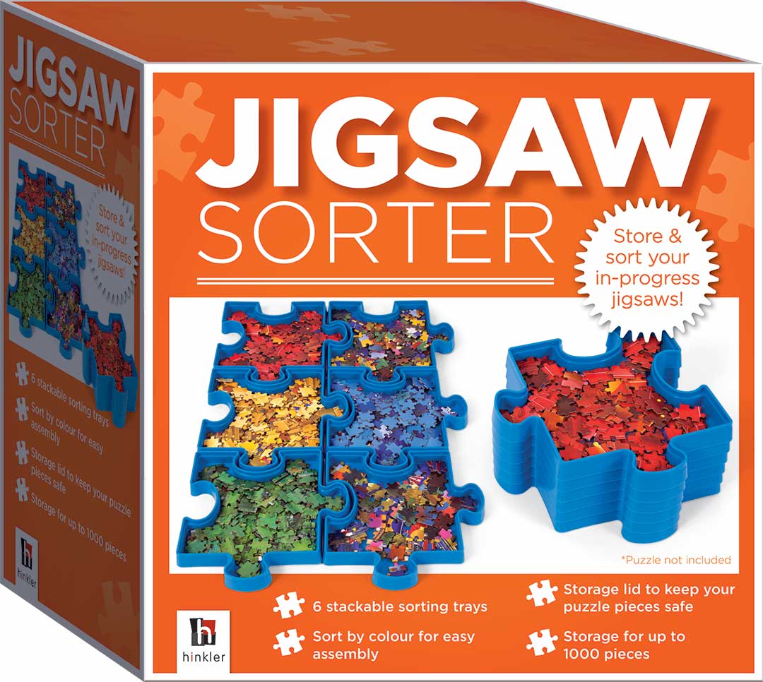 Polypropylene 6-pieces Jigsaw Puzzle Games Organizer Stack The Trays Sorter