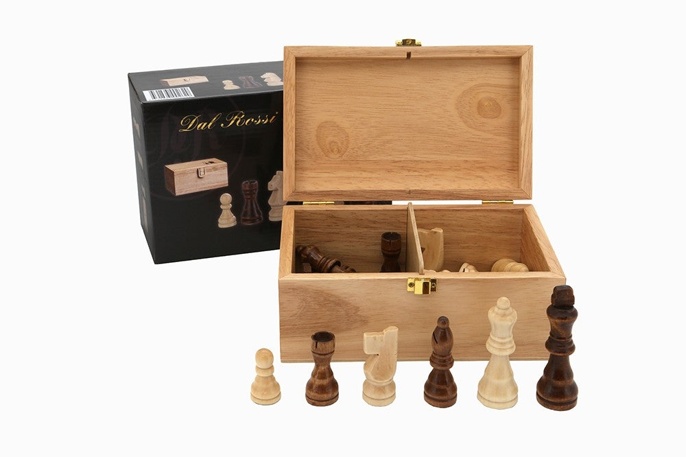 chess pieces 95mm pine in box games world south australia