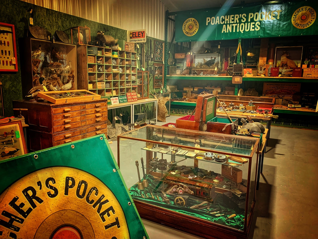 Poacher's Pocket Antiques - visit our Ludlow store to browse hunting, shooting and fishing themed antiques, vintage and collectables