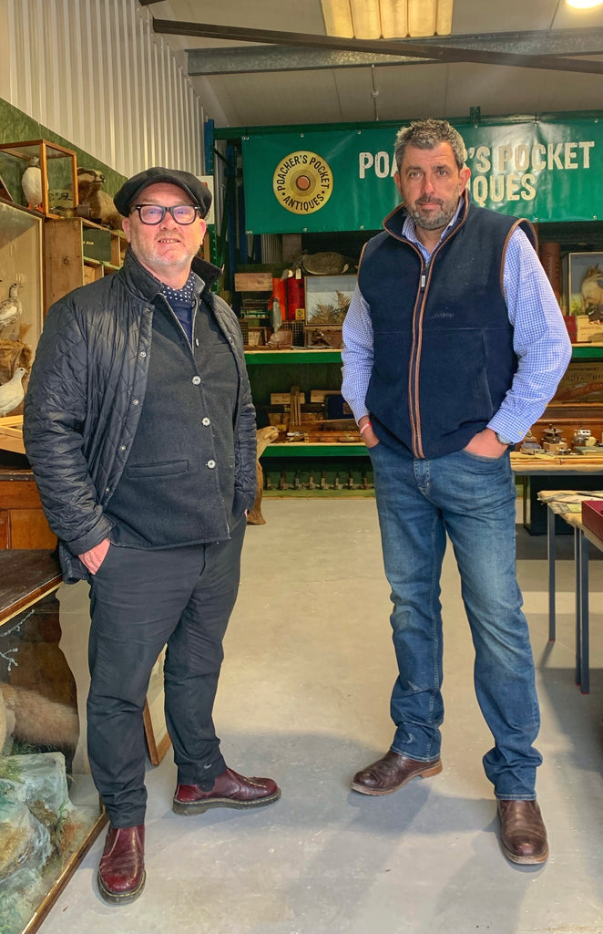 Salvage Hunters' Drew Pritchard with Lee Newman at Poacher's Pocket Antiques