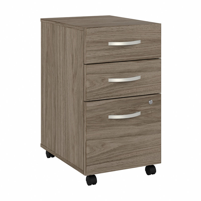 Bush Business Furniture Hybrid 3 Drawer Mobile File Cabinet - Assembled