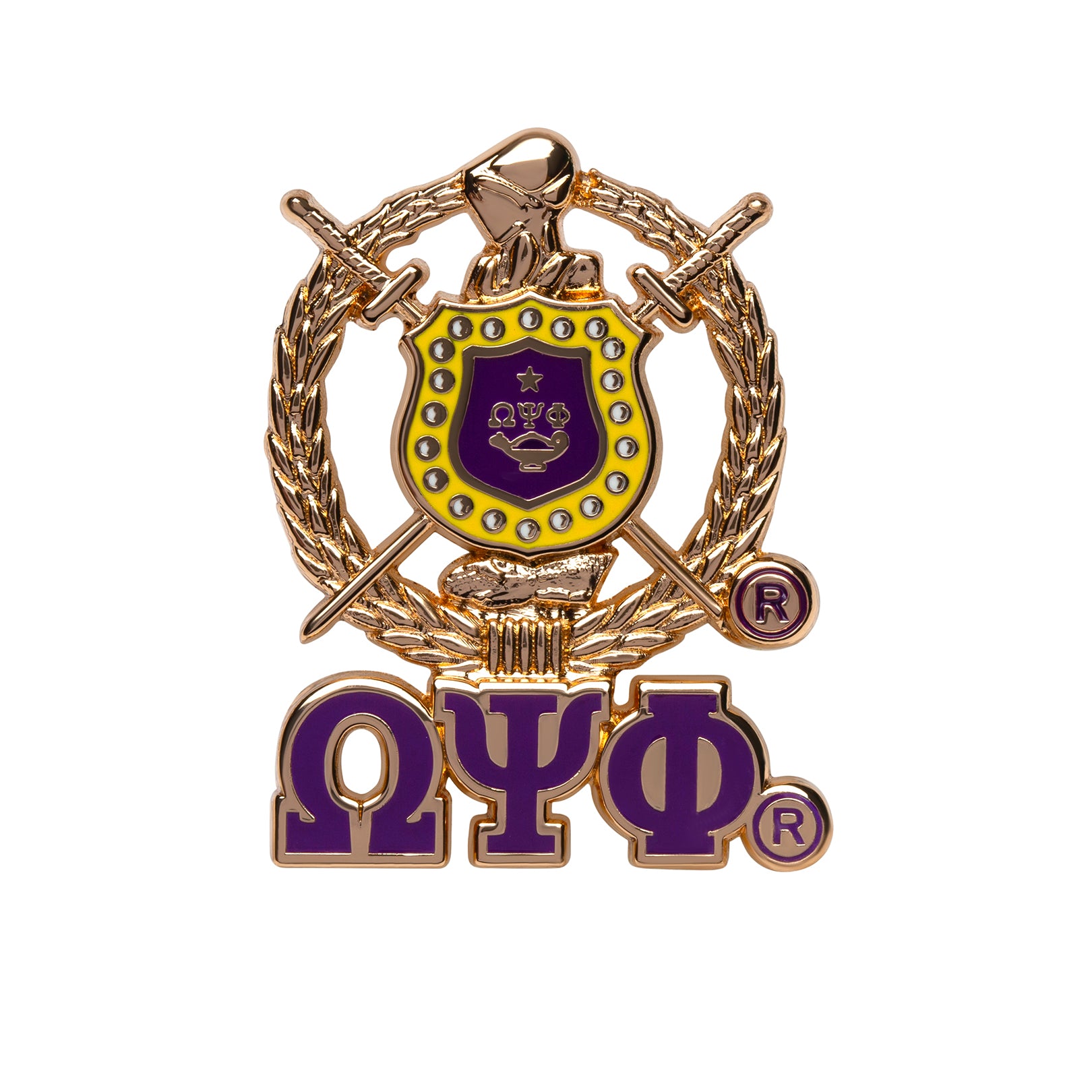 3D Shield Pin with Letters