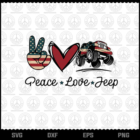 Free Free 144 Peace Love Jeep Svg SVG PNG EPS DXF File