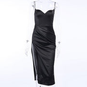 Knee-Length Straps Sleeveless Sexy Club Party Dress freeshipping - Kakas-collection