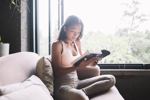 woman reading