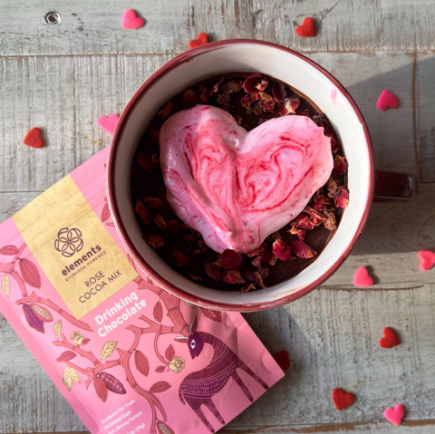 Rose cocoa mousse