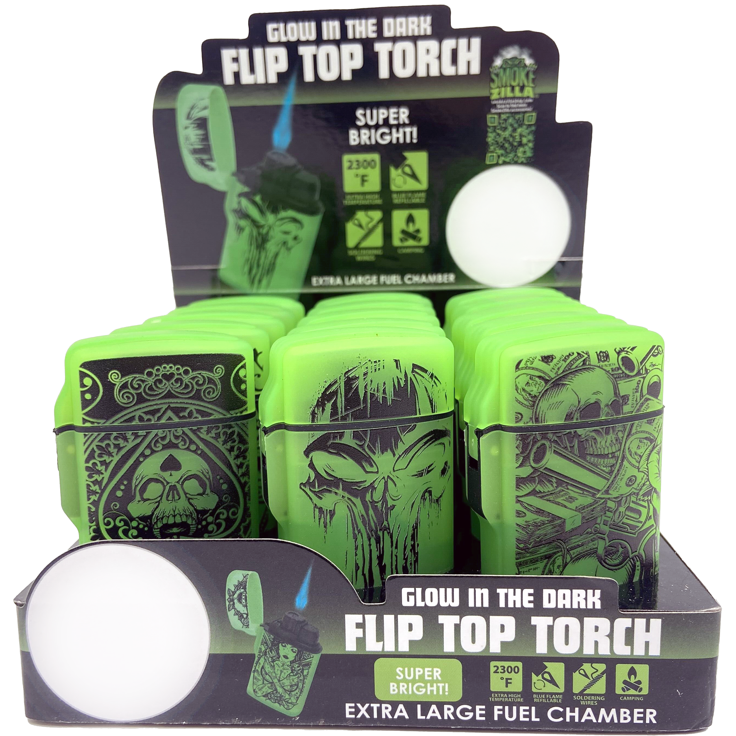 Glow-in-the-Dark Flip Top Torch Lighter – NOVELTY INC WHOLESALE