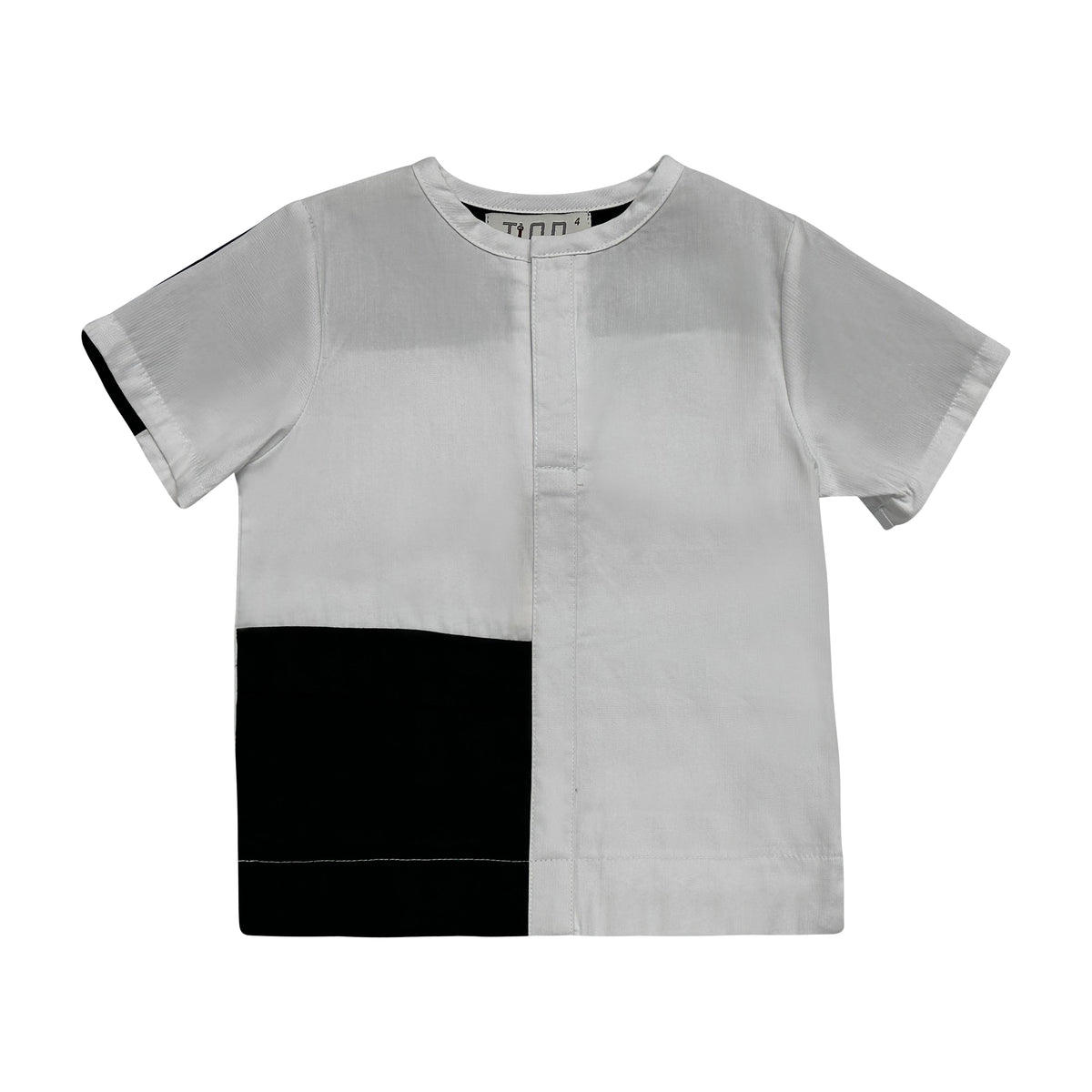 COLORBLOCK SHIRT - BLACK T14810 – TheCasualPlace