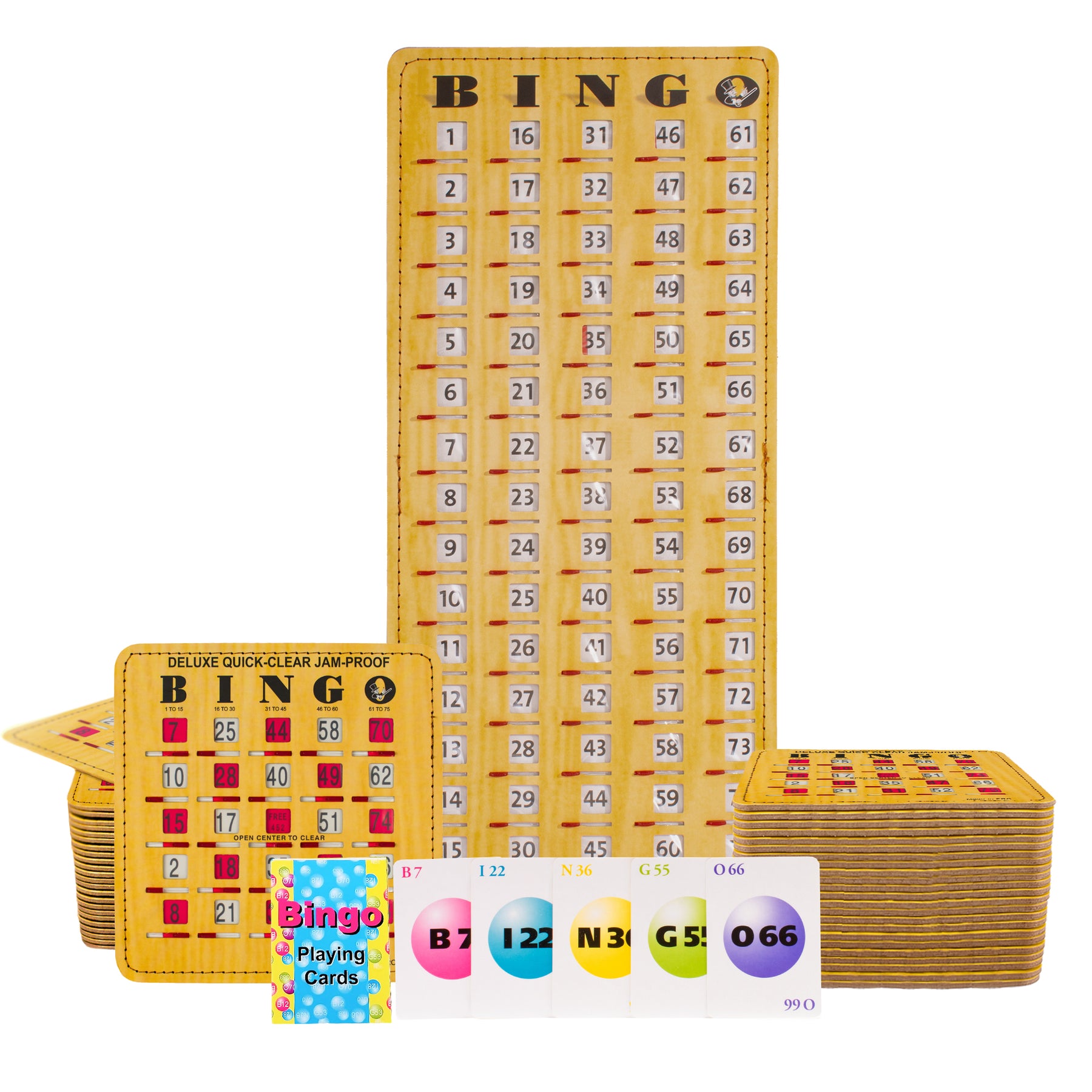 Hard bingo cards I 500 per pack I Bingo equipment I Cardboard bingo card