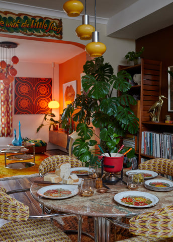 The 1970s Dinner Party Estelle Bilson The Bidding Room 70s Retro 70s House Manchester 70s House A Bold Homage to the most daring decade in design