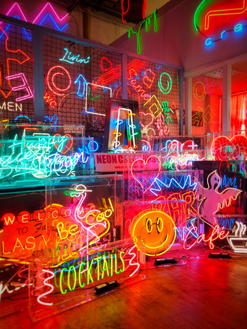 Neon Creations workshop neon light 70s House Manchester Estelle Bilson