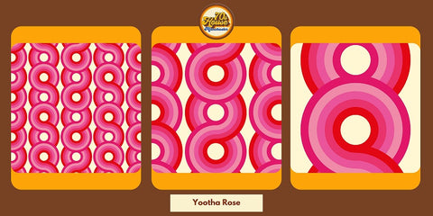 70s house manchester estelle bilson Yootha tangerine vinyl sticky back plastic pink supergraphic 70s circles wallpaper 