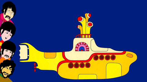 Yellow Submarine 1969 film The Beatles, John Lennon, Ringo Starr, George Harrison, Paul McCartney John Alcorn 70s House Manchester 