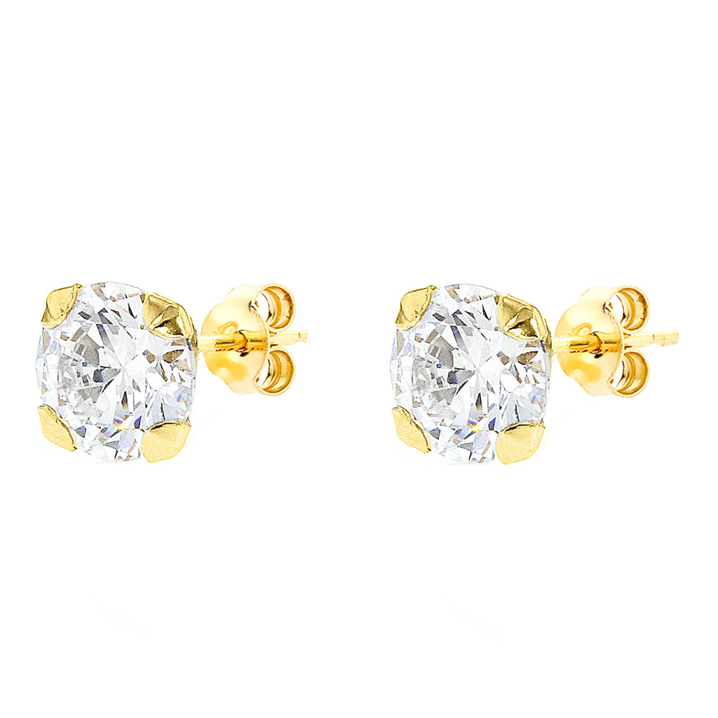 Buy Revere 9ct Gold 0.01ct tw Diamond Heart Stud Earrings | Womens earrings  | Argos