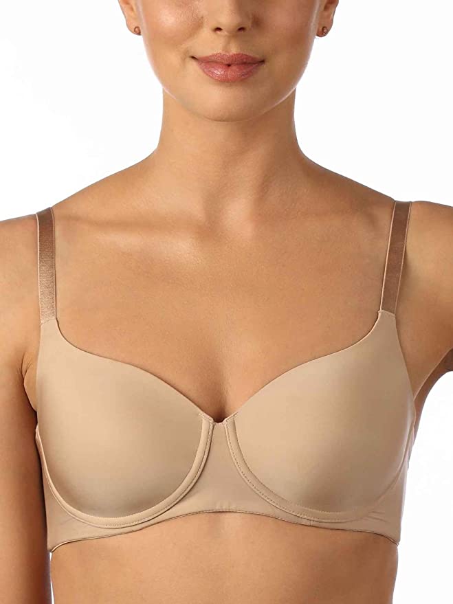 Amante Smooth Charm Padded Non Wired Full Cover T-Shirt Bra (Black