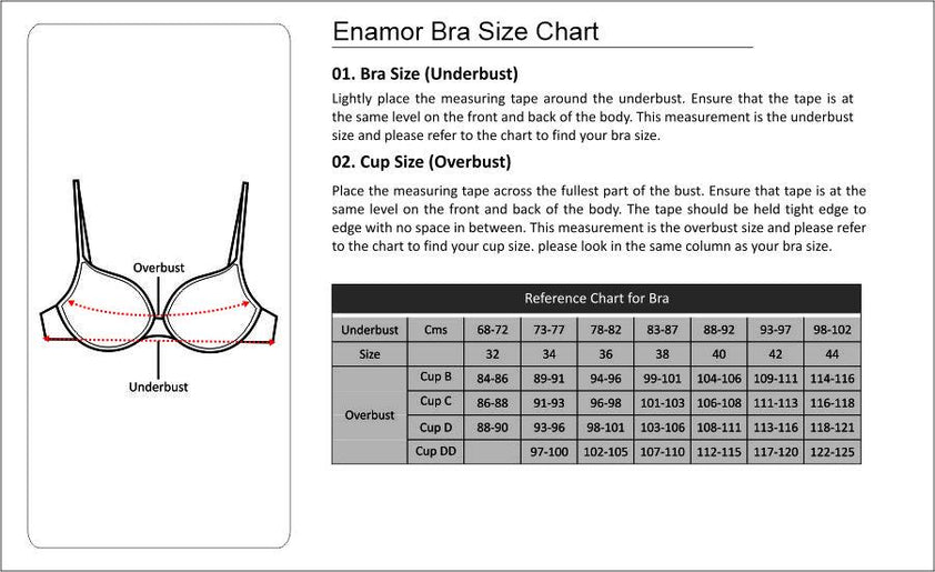 Enamor Side Support Shaper Classic Non Padded Non Wired Full Cover Sup ...