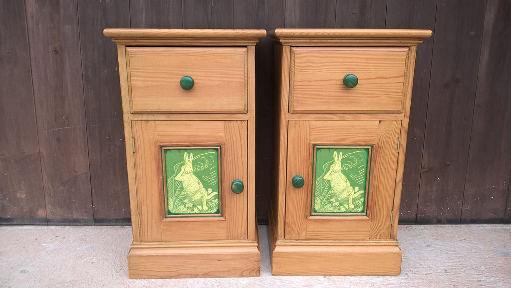 Unique Pair Of Pine Bedside Cabinets Bedside Tables Ipplepen