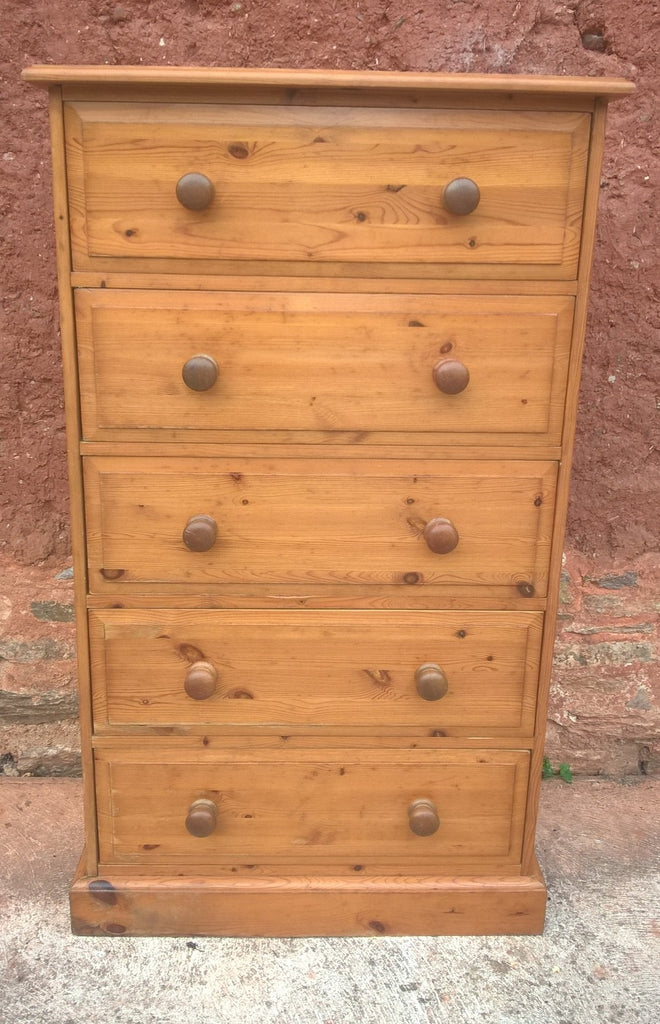 Good Quality Solid Pine Tallboy Chest Of Drawers Ipplepen Interiors