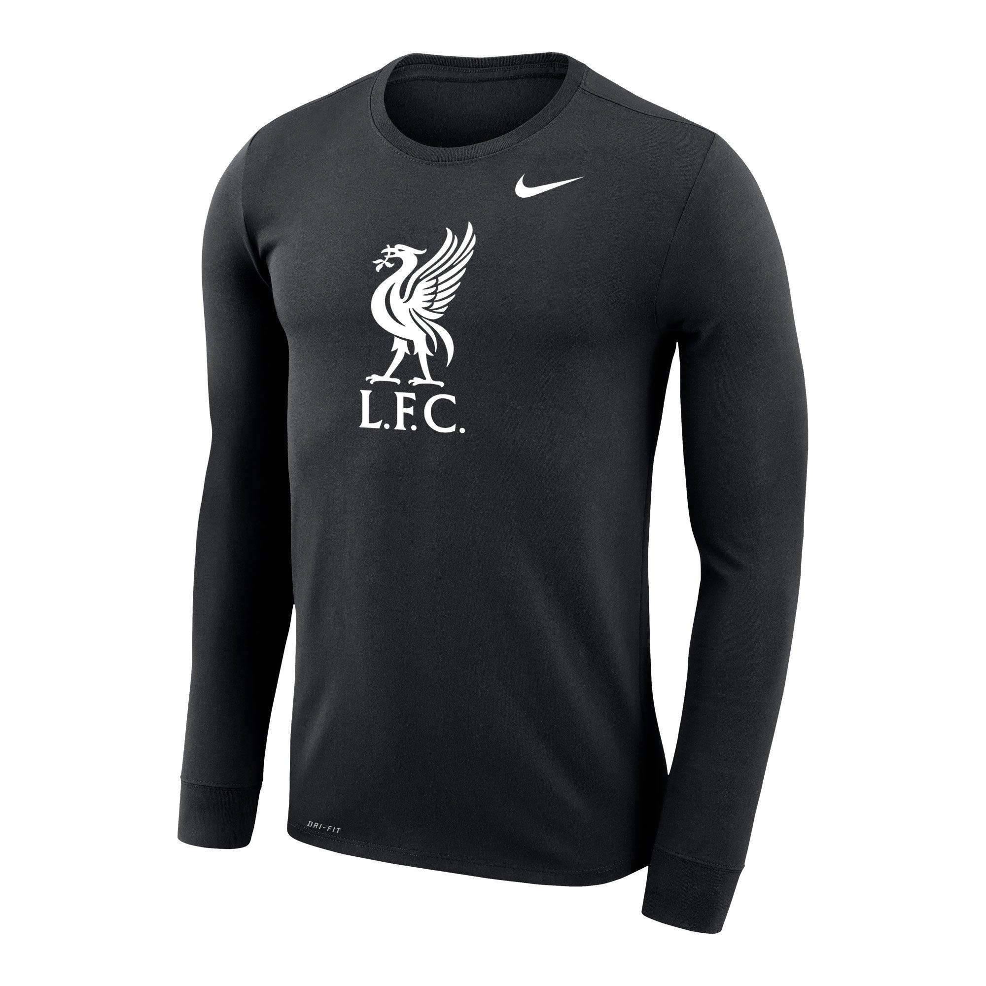 Image of Nike Liverpool FC Men's Legend Black Long-Sleeve Tee