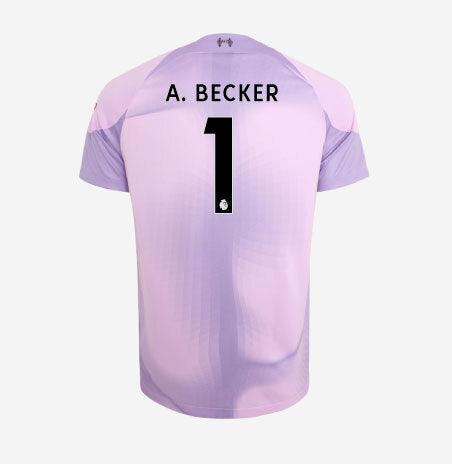 Image of Alisson Becker 22/23 Liverpool FC Mens Home Goalkeeper Premier League Stadium Jersey