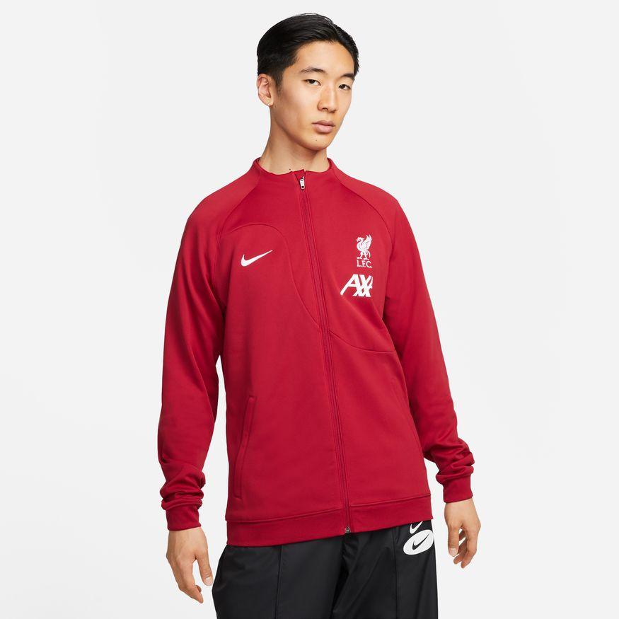 Image of Liverpool FC Academy Pro Men's Red Nike Soccer Jacket