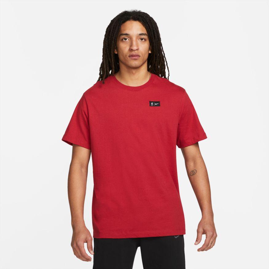 Image of Liverpool FC Men's Red Nike Soccer Short-Sleeve T-Shirt