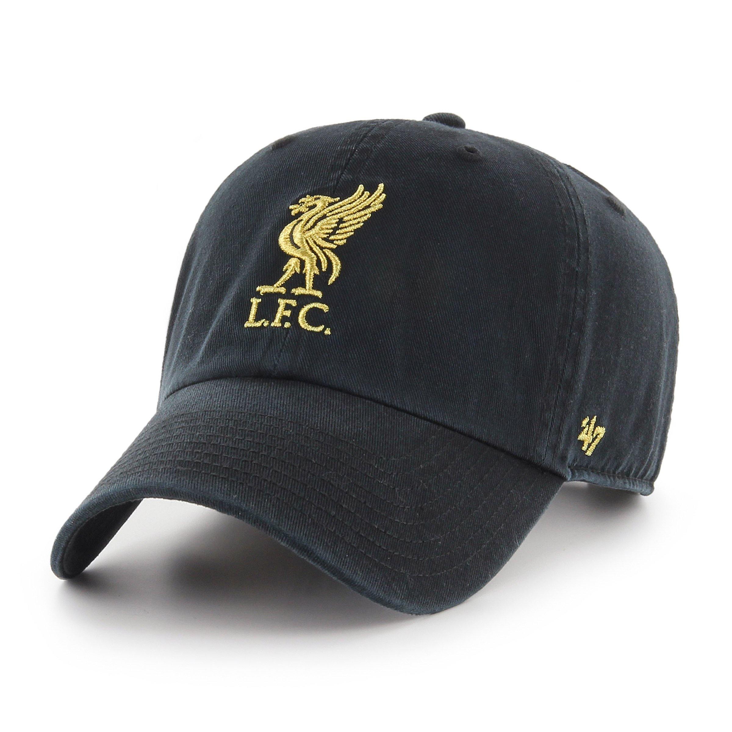 Image of Liverpool FC '47 Black Metallic Gold CLEAN UP Cap